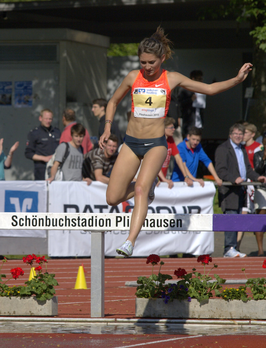 Holt sich Europameisterin Gesa Felicitas Krause (Silvesterlauf Trier) ihren Meeting-Rekord über 2.000 Meter Hindernis zurück? Foto: Werner Dreher
