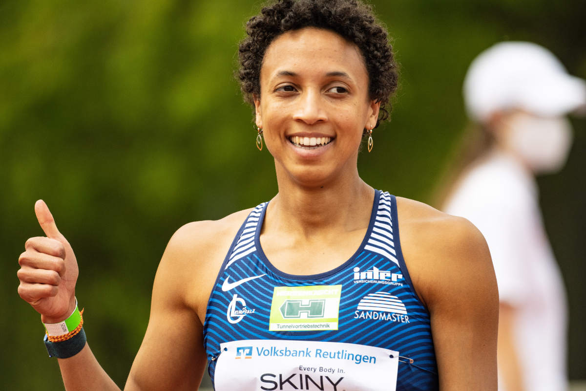 Gelingt ihr das Pliezhausen-Triple? Olympiasiegerin Malaika Mihambo startet erneut im Schönbuchstadion. Foto: Werner Dreher